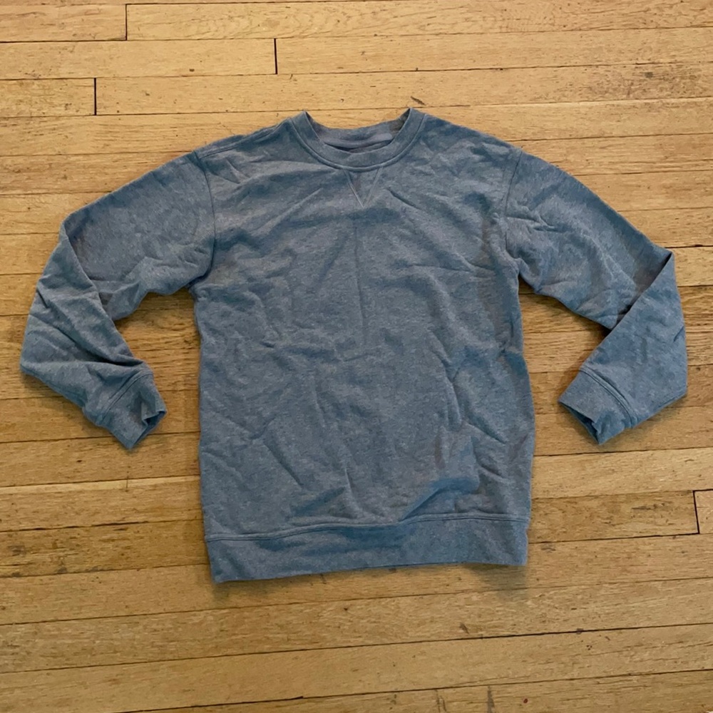 Lululemon All Yours Crew sweatshirt French terry size 6 heathered grey gray